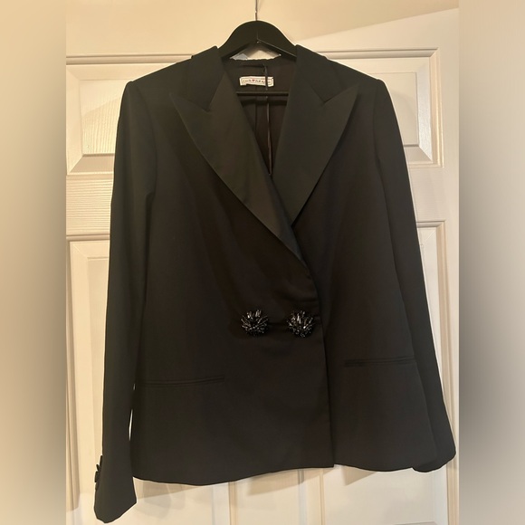 Lanvin x H&M 2010 Black Wool Tuxedo Blazer in a size UK 16 US 12 - Picture 2 of 15